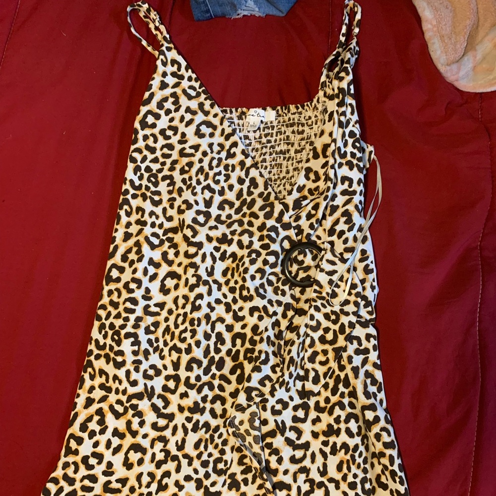 Leopard print dress local boutique
